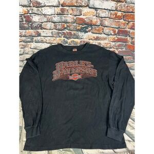 Harley Davidson Lynchburg Tennessee Thermal  Sleeve Shirt Men's XXL Black